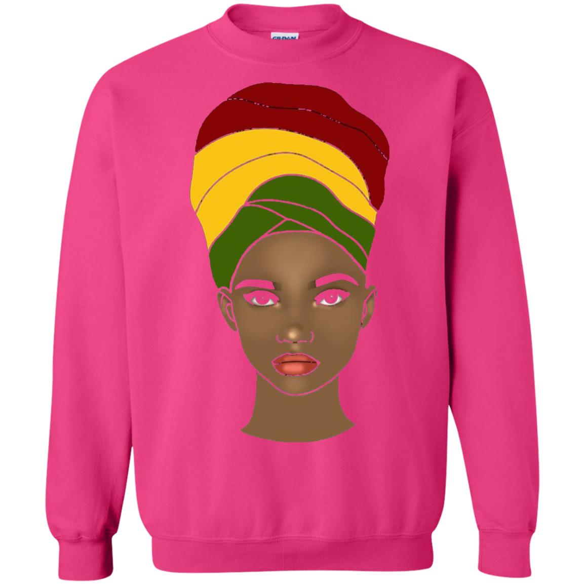 Melanin Rocks African Queen Melanin T-shirt Heliconia