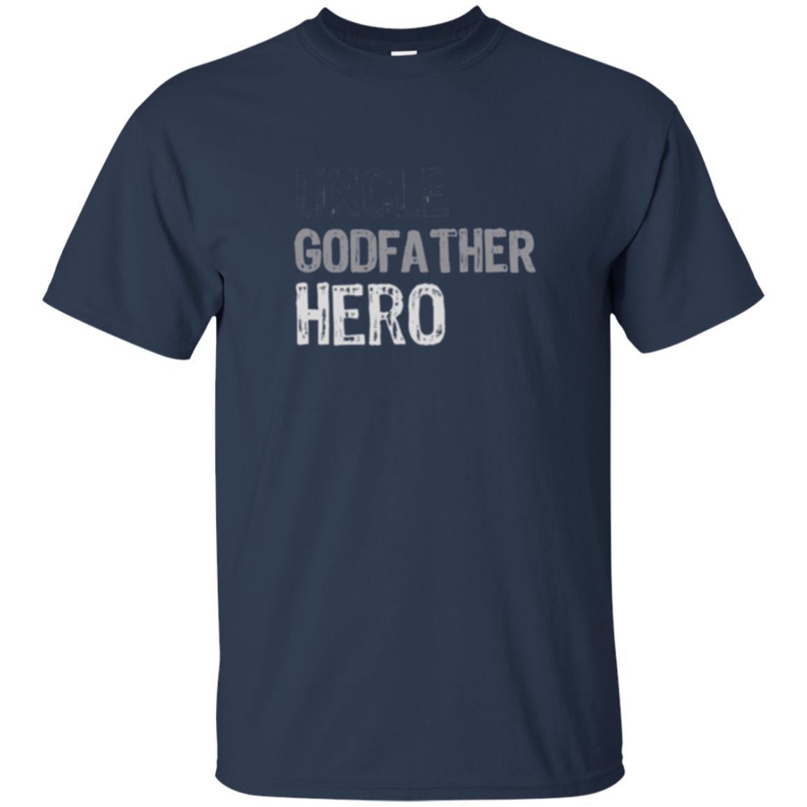 Daddy T-shirt Uncle Godfather Hero T-shirt Navy