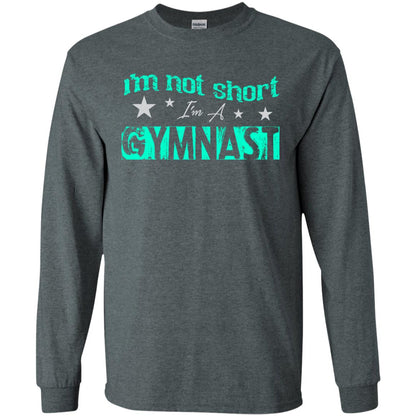 Gymnast T-shirt I_m Not Short I_m A Gymnast Dark Heather