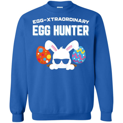 Egg-xtraordinary Egg Hunter Easter Shirt Royal