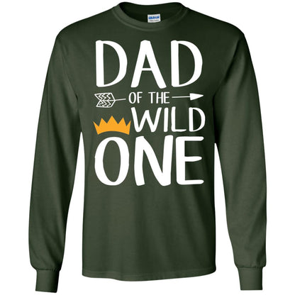 Dad Of The Wild One Thing 1st Birthday Shirt Forest Green