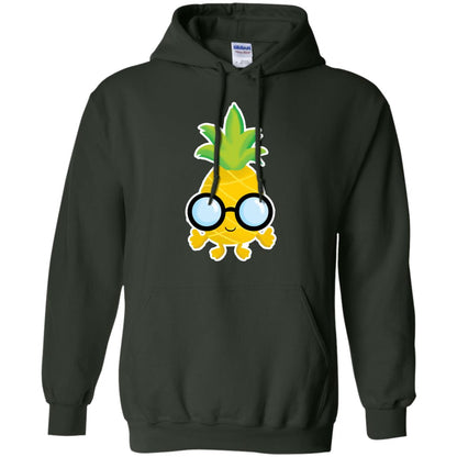Funny Pineapple With Glasses For Boys Mens Shirt Forest Green