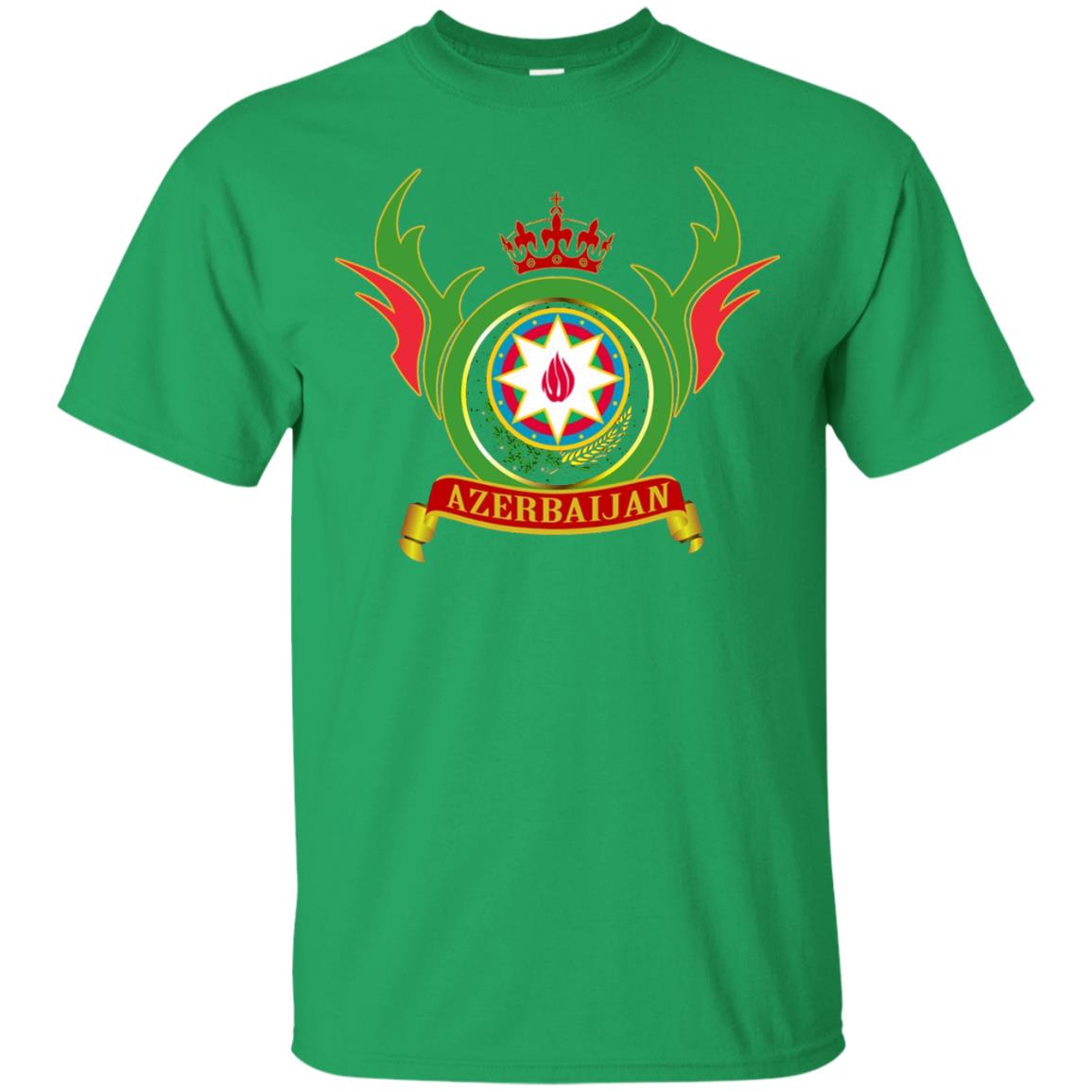 Azerbaijan Arms Coat Flag T-shirt Irish Green