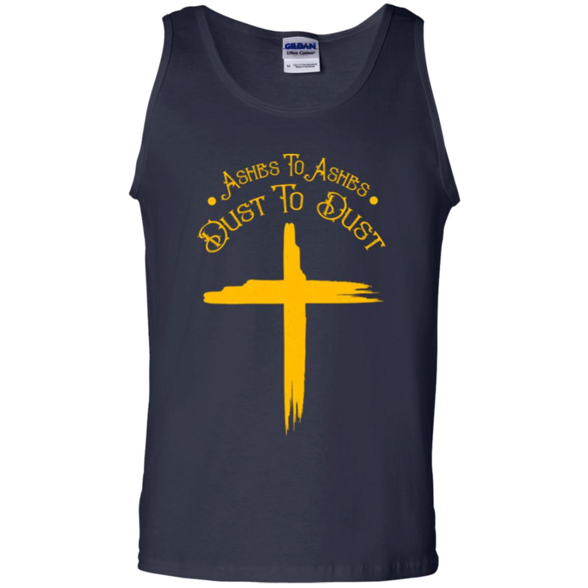 Christian T-shirt Ashes To Ashes Dust To Dust Navy