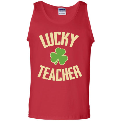 Lucky Teacher Shirt St. Patrick_s Day T-shirt Red