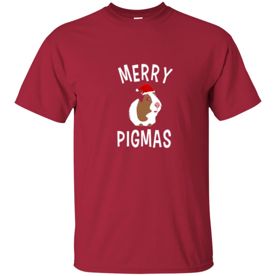 Guinea Pig Lover T-shirt Merry Christmas Pigmas Cardinal