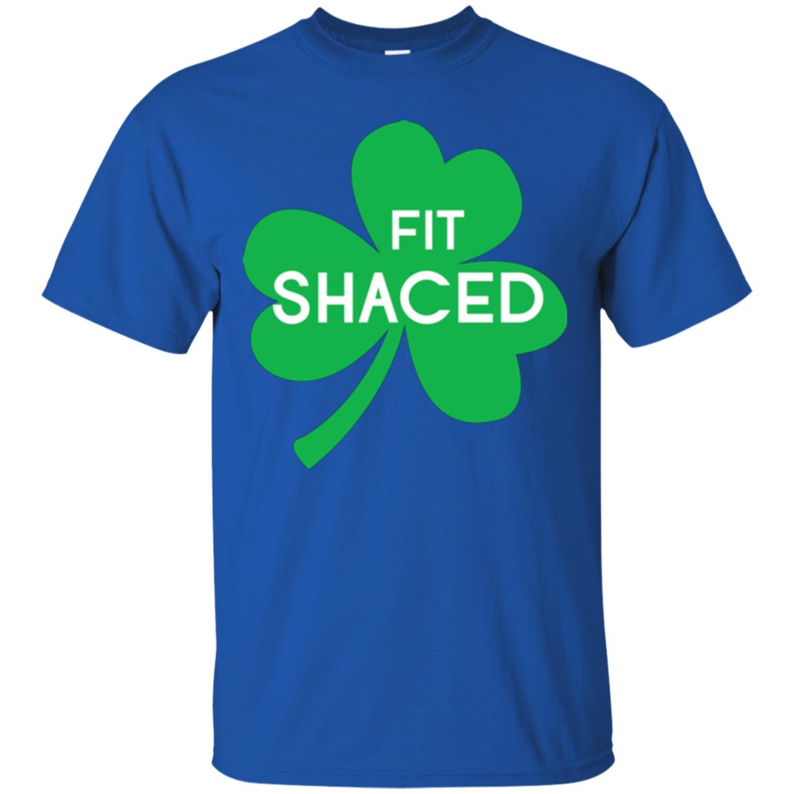 Saint Patrick's Day T-shirt Shamrocks Fit Shaced Royal