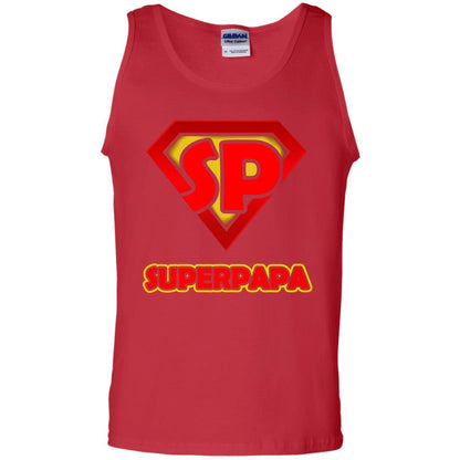 Superpapa Grandfather Grandpapa Shirt Red