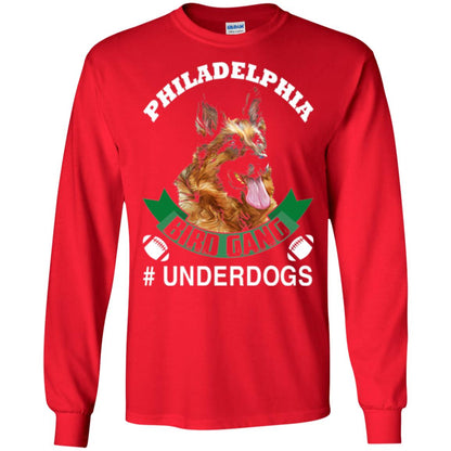 Football Lover T-shirt Philadelphia Bird Gang Underdogs 2018 Red