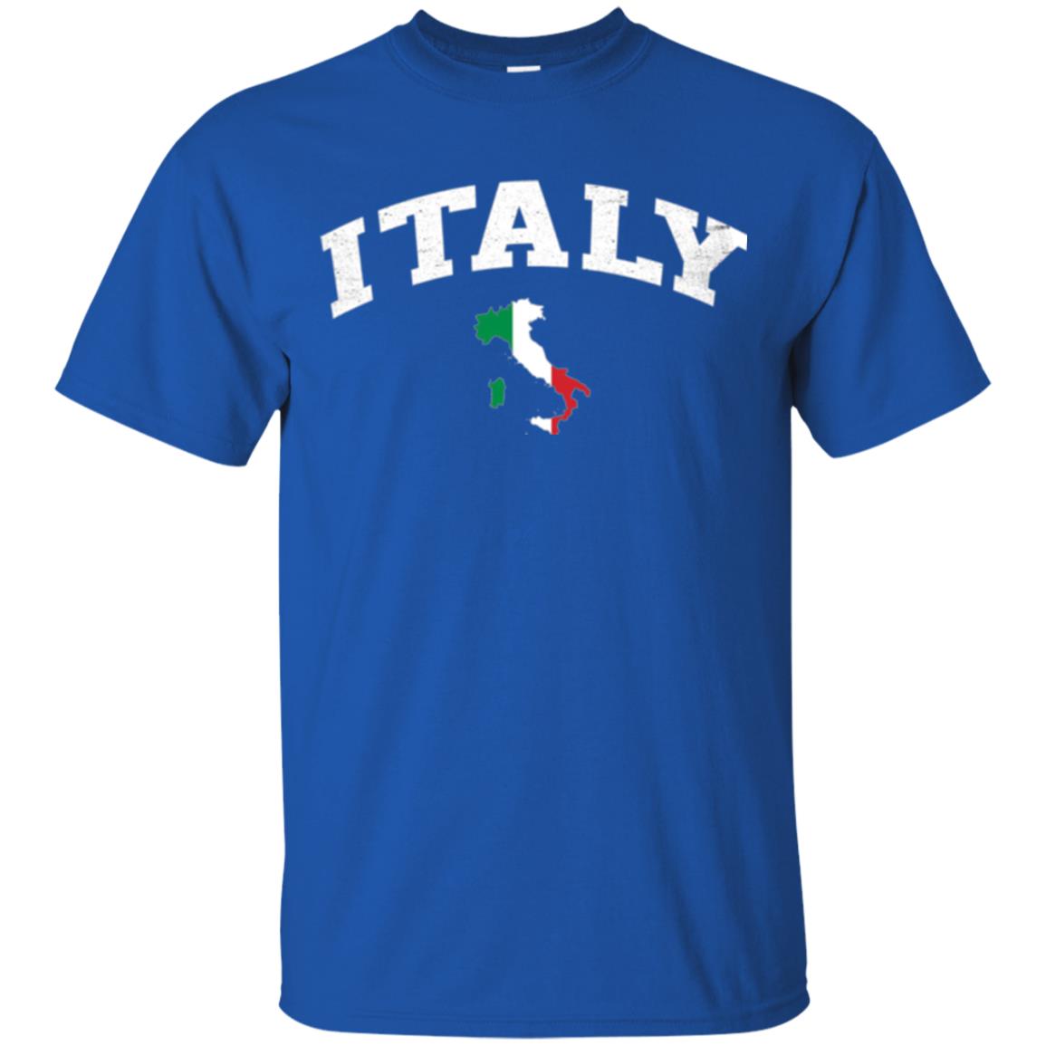 Italy T-shirt Flag Map Royal
