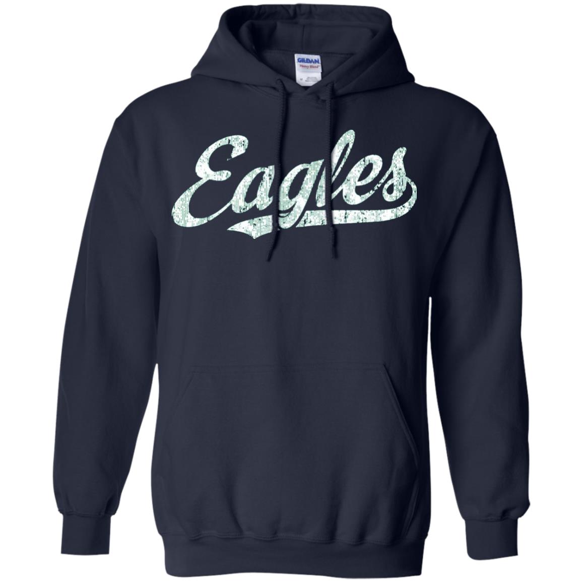 Eagles Mascot T-shirt Vintage Sports Name Navy