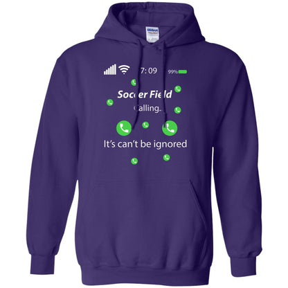 Soccer Field Is Calling It Can't Be Ignored Soccer Lovers Shirt Purple