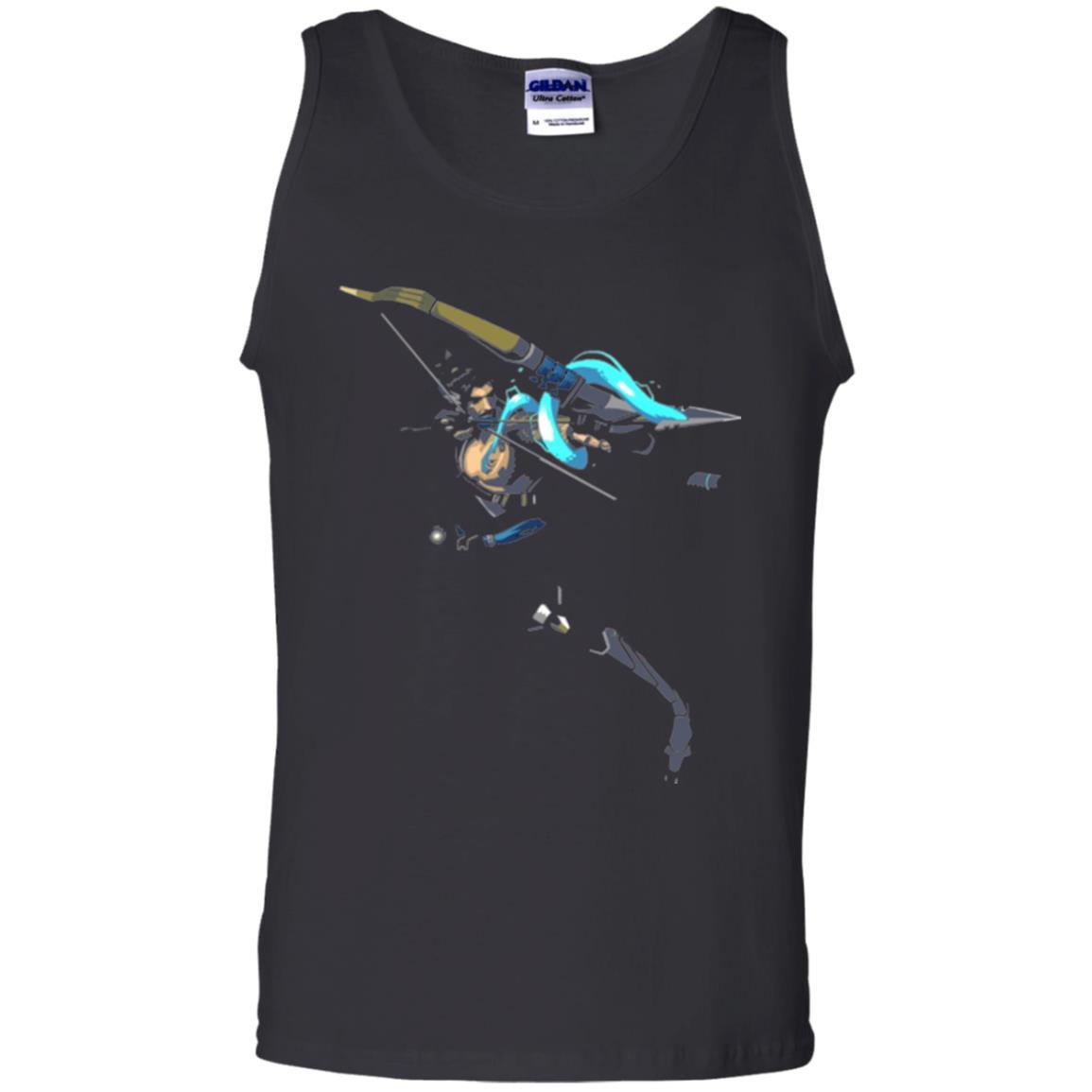 Overwatch Hanzo Dragonstrike Spray T-shirt Black