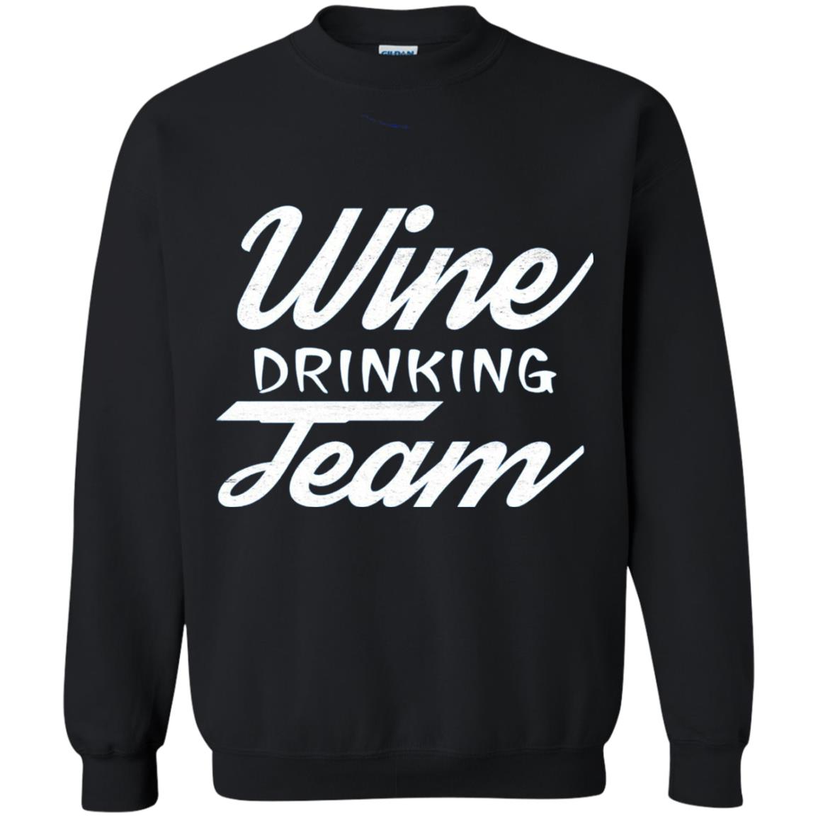 Wine Lover T-shirt Wine Drinking Team Black