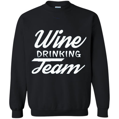 Wine Lover T-shirt Wine Drinking Team Black