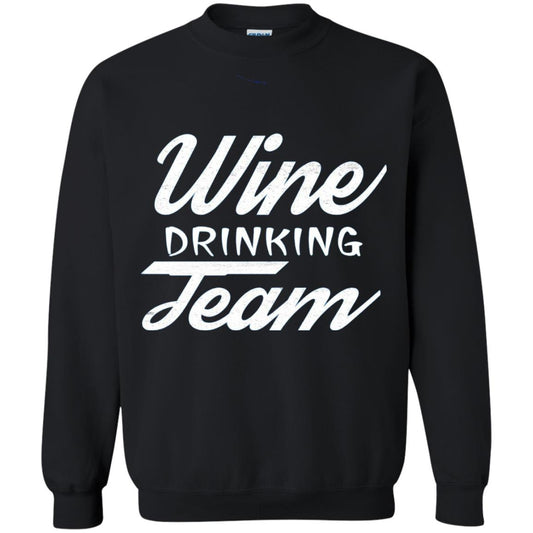 Wine Lover T-shirt Wine Drinking Team Black