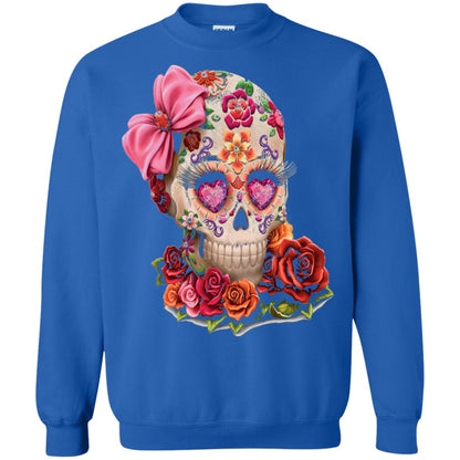Cinco De Mayo Skull Women Flower Shirt Royal