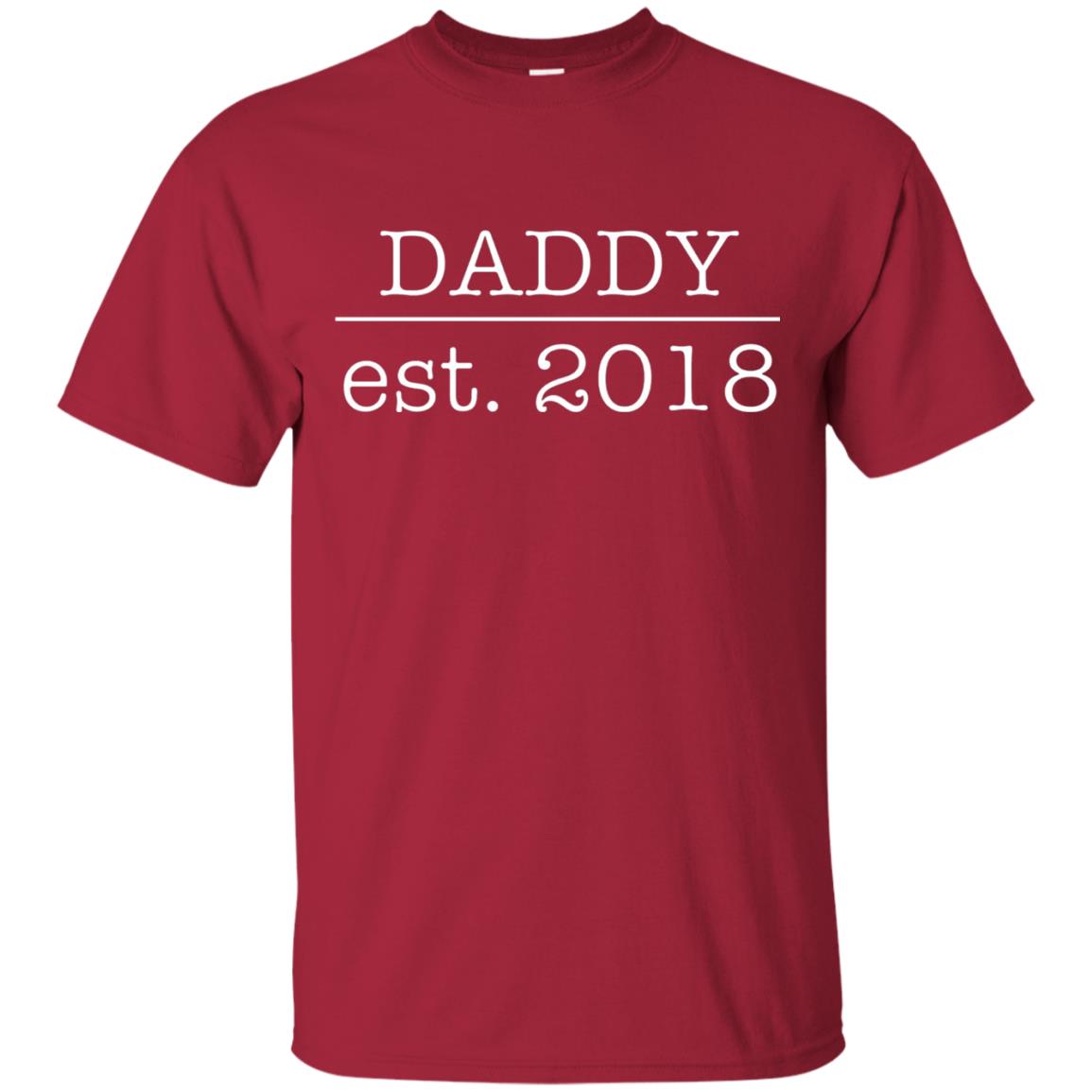 Daddy Est. 2018 Future Father First Time Cardinal