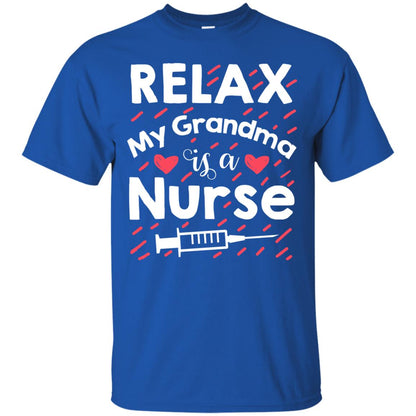 Relax My Grandma Is A Nurse Shirt Royal
