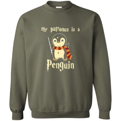 Penguin Lovers T-shirt My Patronus Is A Penguin Hot Military Green