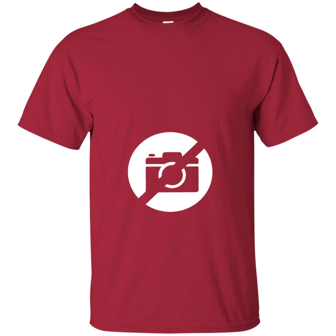 Just No Pictures Image T-shirt Cardinal