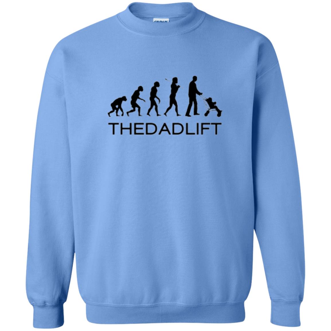 The Evolution Of Man T-shirt Thedadlift Carolina Blue