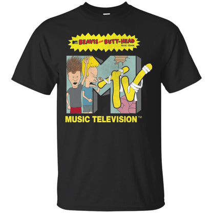 Mtv Logo T-shirt Beavis And Butt Head Black