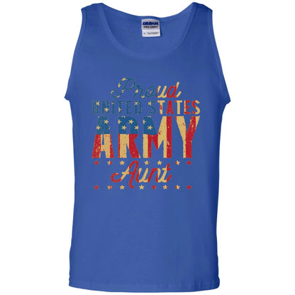 Proud United States Army Aunt Us Shirt Royal