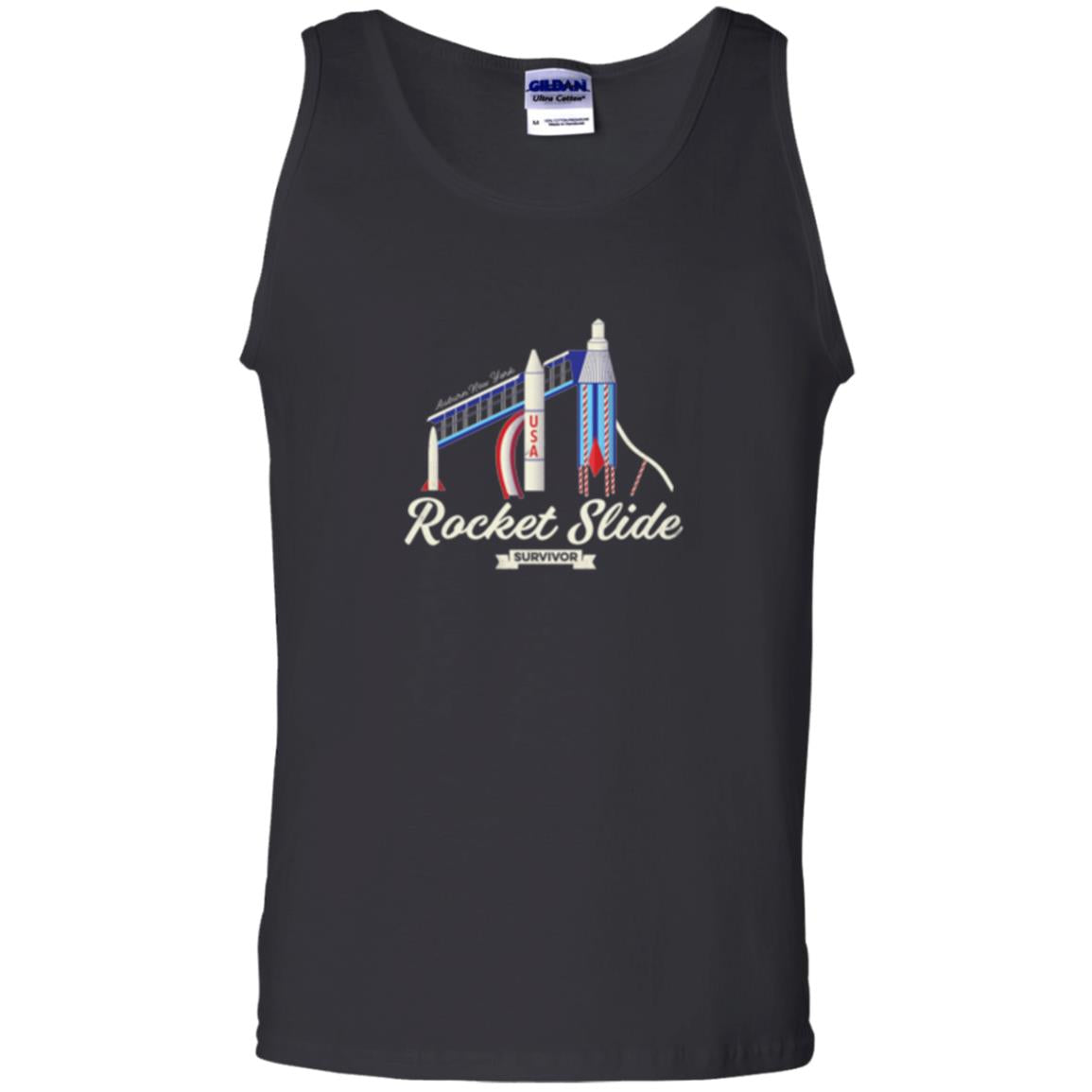 I Survived The Rocket Slide T-shirt Black
