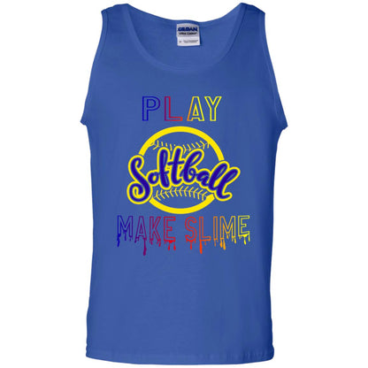 Play Softball Make Slime Gift Shirt Royal