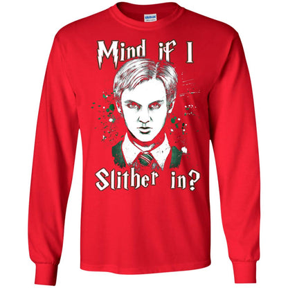 Mind If I Slither In Slytherin House Harry Potter Shirt Red