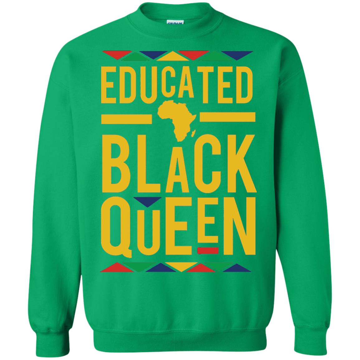 African Dna Pride T-shirt Dashiki Educated Black Queen Irish Green