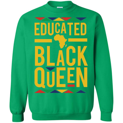 African Dna Pride T-shirt Dashiki Educated Black Queen Irish Green
