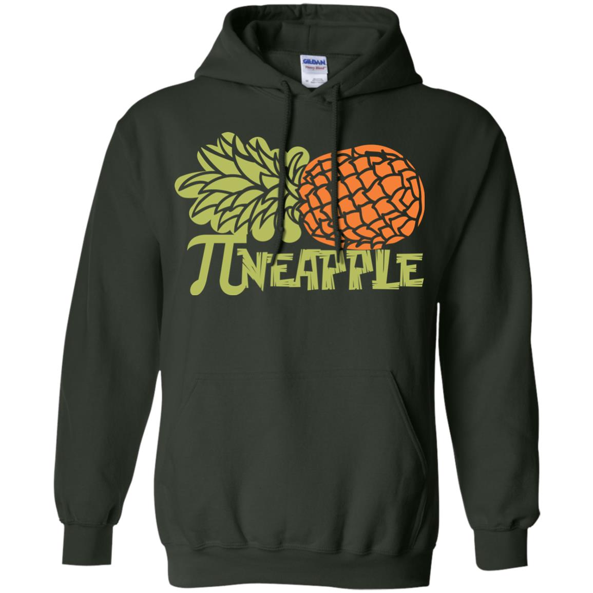 Cool Pineapple Pi Day T-shirt Forest Green