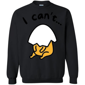 Film T-shirt Gudetama Lazy Egg I Can't