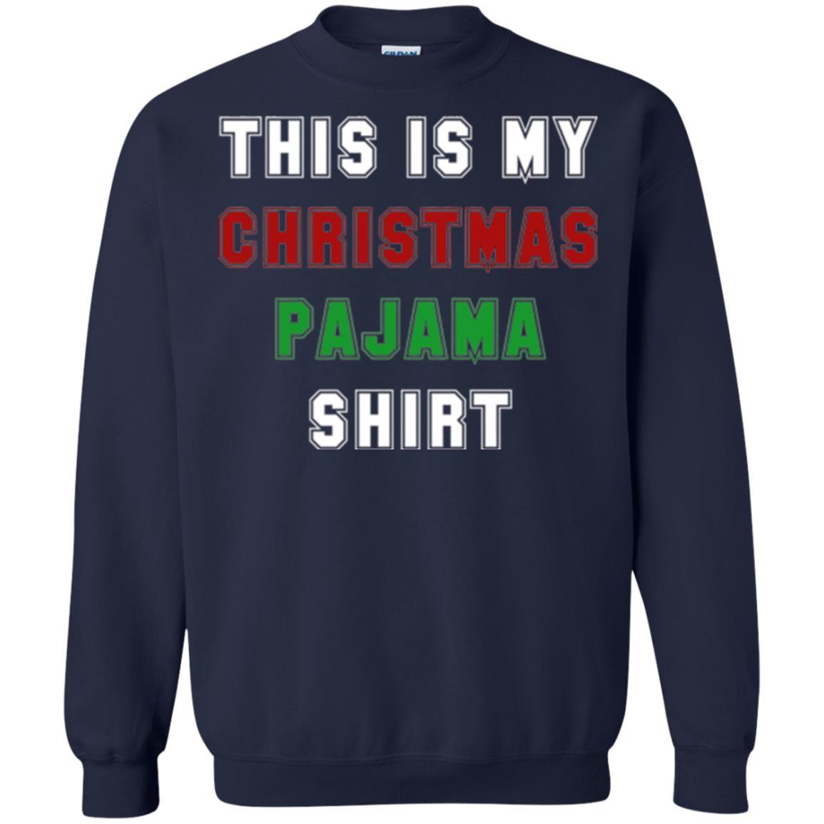 Christmas T-shirt This Is My Christmas Pajama Navy