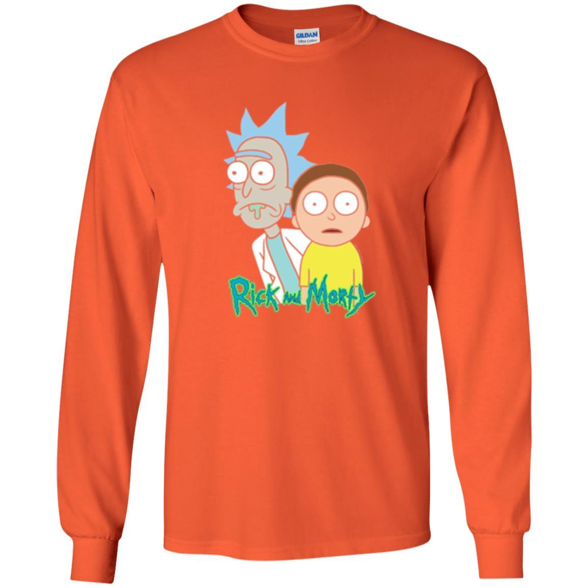 Film T-shirt Rick And Morty Stunned Orange