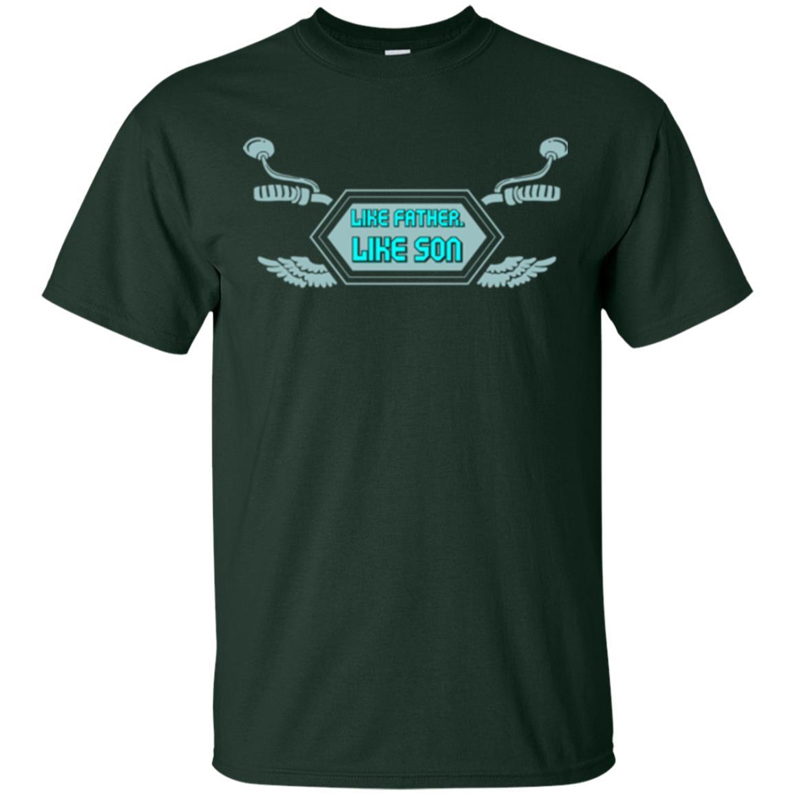 Motocross T-shirt Like Father Like Son Forest Green