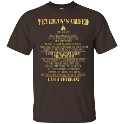 Veterans Creed Im A Veteran I Have Seen And Done Things That Many Will Not Understand Dark Chocolate