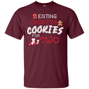 Christmas T-shirt Eating Christmas Cookies For Two