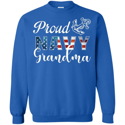 Proud Navy Grandma Military Mama Shirt Royal