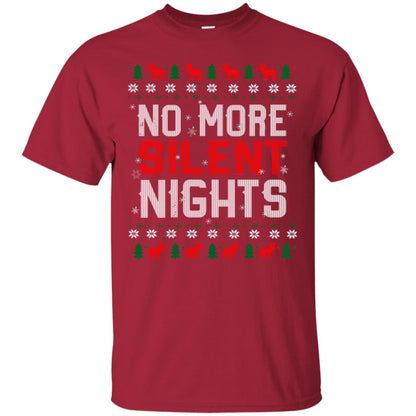 No More Silent Night Chritsmas Idea Quote Gift Shirt Cardinal