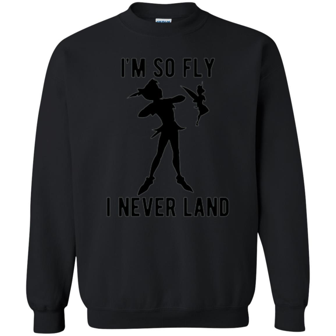 Film T-shirt Tinker Bell I'm So Fly I Never Land Black