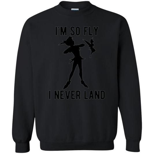 Film T-shirt Tinker Bell I'm So Fly I Never Land Black