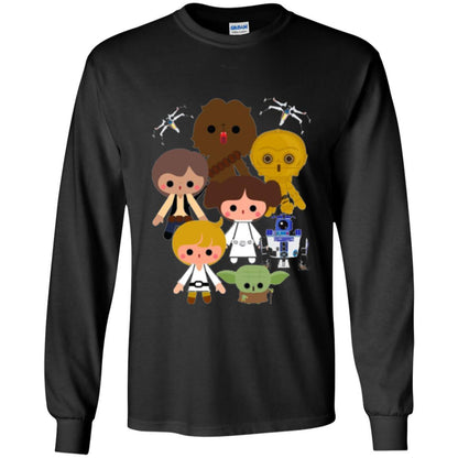 Film T-shirt Cute Kawaii Style Heroes Graphic Black