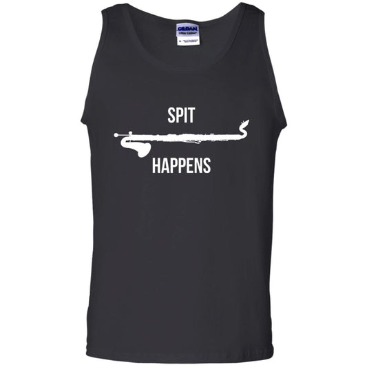 Funny Bass Clarinet T-shirt Spit Happens Black