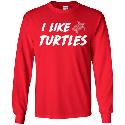 I Like Turtles T-shirt Red