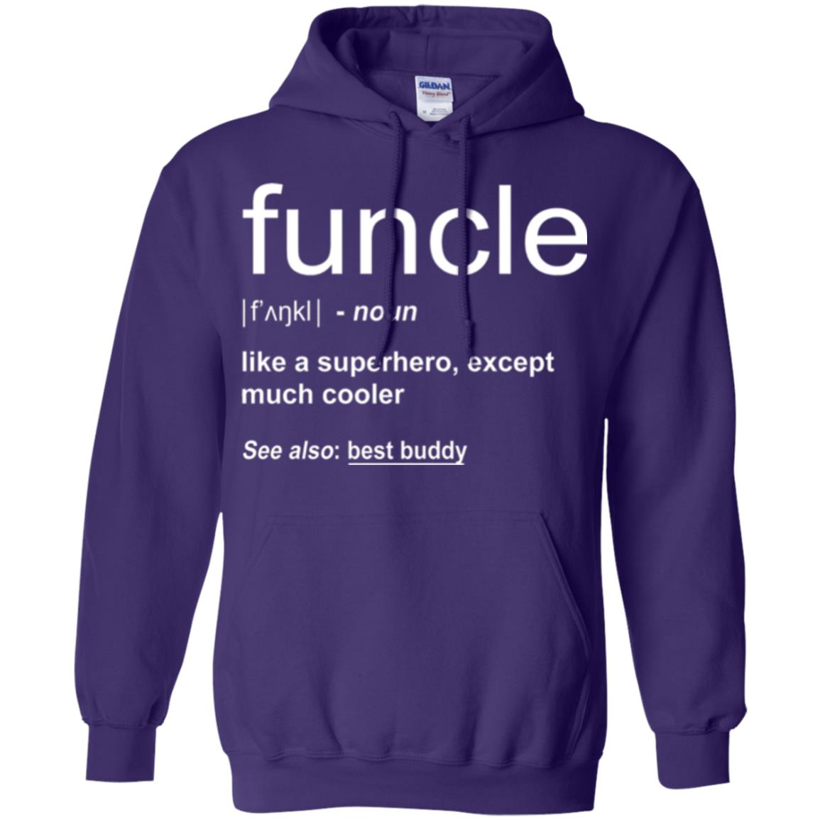 Funny Uncle T-shirt Funcle Purple