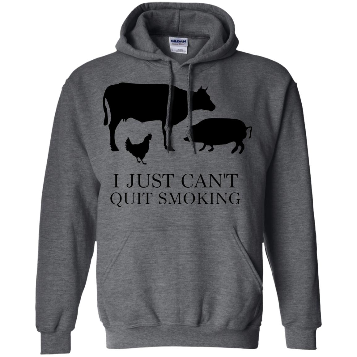 I Just Cant Quit Smoking Bar-b-que Hot And Smokey Shirt Dark Heather