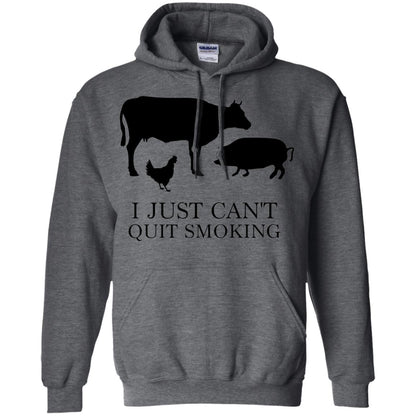 I Just Cant Quit Smoking Bar-b-que Hot And Smokey Shirt Dark Heather